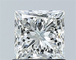Picture of Natural Diamond 1.00 Carats, Princess with  Cut, H Color, VVS2 Clarity and Certified by IGI