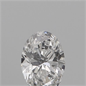 Natural Diamond 0.19 Carats, Oval with  Cut, E Color, SI2 Clarity and Certified by GIA