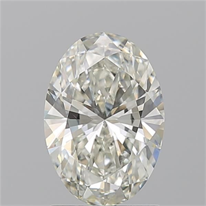 Picture of Natural Diamond 1.50 Carats, Oval with  Cut, J Color, VS2 Clarity and Certified by GIA