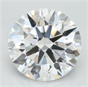 Lab Grown Diamond 3.42 Carats, Round with Excellent Cut, D Color, VVS1 Clarity and Certified by GIA