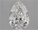 Diamante Natural 2.01 quilates, De pera , Color H, claridad SI2 y certificado GIA