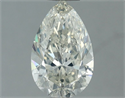 Natural Diamond 1.00 Carats, Pear with  Cut, J Color, SI1 Clarity and Certified by IGI