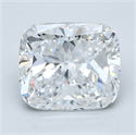 Natural Diamond 5.03 Carats, Cushion with  Cut, E Color, SI1 Clarity and Certified by GIA
