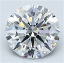 Diamante Natural 3.00 quilates, Redondo , Color E, claridad SI1 y certificado GIA