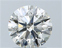 Natural Diamond 1.01 Carats, Round with Excellent Cut, K Color, IF Clarity and Certified by GIA