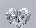 Natural Diamond 0.32 Carats, Heart with  Cut, E Color, VVS2 Clarity and Certified by GIA