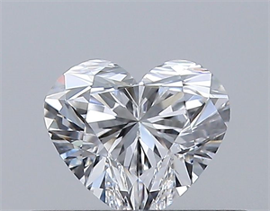 Picture of Natural Diamond 0.32 Carats, Heart with  Cut, E Color, VVS2 Clarity and Certified by GIA