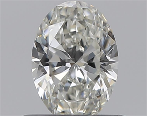 Picture of Natural Diamond 0.50 Carats, Oval with  Cut, I Color, SI2 Clarity and Certified by GIA