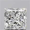 Natural Diamond 1.50 Carats, Princess with  Cut, J Color, VS1 Clarity and Certified by GIA
