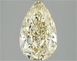 Picture of Lab Grown Diamond 2.05 Carats, Pear with  Cut, Fancy Intense Yellow Color, VS1 Clarity and Certified by IGI