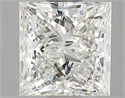 Natural Diamond 0.91 Carats, Princess with  Cut, J Color, VS1 Clarity and Certified by GIA