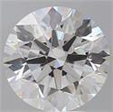 Lab Grown Diamond 5.54 Carats, Round with Ideal Cut, F Color, VVS2 Clarity and Certified by IGI