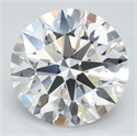 Lab Grown Diamond 3.53 Carats, Round with Excellent Cut, D Color, VVS1 Clarity and Certified by GIA