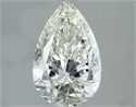 Natural Diamond 2.00 Carats, Pear with  Cut, J Color, VVS2 Clarity and Certified by IGI