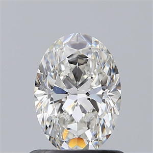 Foto Diamante Natural 0.81 quilates, Ovalado , Color F, claridad SI1 y certificado GIA de