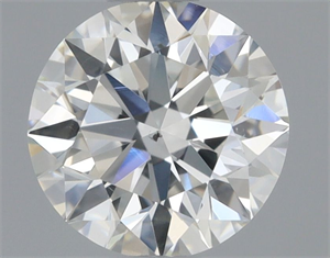 Picture of Natural Diamond 0.70 Carats, Round with Excellent Cut, H Color, SI1 Clarity and Certified by GIA