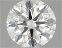 Natural Diamond 0.70 Carats, Round with Excellent Cut, J Color, VS2 Clarity and Certified by GIA