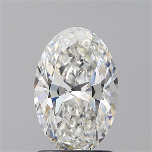 Picture of Natural Diamond 1.30 Carats, Oval with  Cut, G Color, SI1 Clarity and Certified by GIA