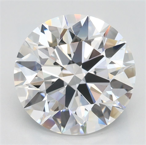 Picture of Lab Grown Diamond 3.08 Carats, Round with Ideal Cut, D Color, VVS1 Clarity and Certified by IGI