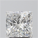 Natural Diamond 2.01 Carats, Princess with  Cut, E Color, VVS2 Clarity and Certified by GIA
