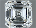 Natural Diamond 1.00 Carats, Asscher with  Cut, H Color, VS2 Clarity and Certified by IGI