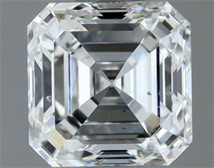 Picture of Natural Diamond 1.00 Carats, Asscher with  Cut, H Color, VS2 Clarity and Certified by IGI
