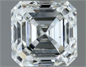 Natural Diamond 1.00 Carats, Asscher with  Cut, H Color, VS2 Clarity and Certified by IGI