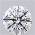 Lab Grown Diamond 4.14 Carats, Round with Ideal Cut, E Color, VS2 Clarity and Certified by IGI