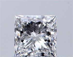 Foto Diamante Natural 0.50 quilates, Princesa , Color E, claridad VS2 y certificado GIA de