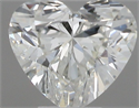 Natural Diamond 0.37 Carats, Heart with  Cut, H Color, VS2 Clarity and Certified by IGI