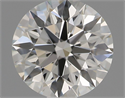 Natural Diamond 0.73 Carats, Round with Excellent Cut, H Color, IF Clarity and Certified by IGI