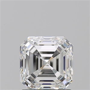Picture of Natural Diamond 1.51 Carats, Asscher with  Cut, H Color, VS1 Clarity and Certified by GIA