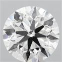 Lab Grown Diamond 3.80 Carats, Round with Ideal Cut, E Color, VVS2 Clarity and Certified by IGI