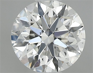 Picture of Natural Diamond 0.52 Carats, Round with Excellent Cut, G Color, VS2 Clarity and Certified by GIA