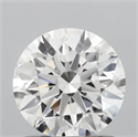 Lab Grown Diamond 1.09 Carats, Round with Ideal Cut, D Color, VVS1 Clarity and Certified by IGI