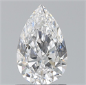 Natural Diamond 0.80 Carats, Pear with  Cut, D Color, VVS1 Clarity and Certified by GIA