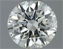 Natural Diamond 0.50 Carats, Round with Excellent Cut, K Color, VS2 Clarity and Certified by IGI