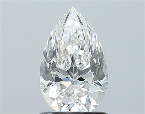 Picture of Natural Diamond 1.20 Carats, Pear with  Cut, H Color, VS2 Clarity and Certified by GIA