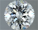 Natural Diamond 1.53 Carats, Round with Excellent Cut, G Color, SI2 Clarity and Certified by IGI