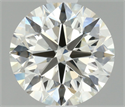 Natural Diamond 0.90 Carats, Round with Excellent Cut, I Color, VVS1 Clarity and Certified by IGI
