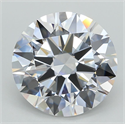 Lab Grown Diamond 5.04 Carats, Round with Excellent Cut, D Color, VVS2 Clarity and Certified by GIA