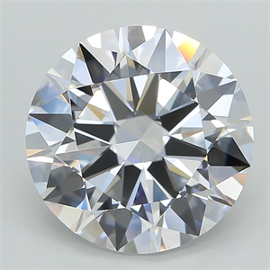 Picture of Lab Grown Diamond 5.04 Carats, Round with Excellent Cut, D Color, VVS2 Clarity and Certified by GIA