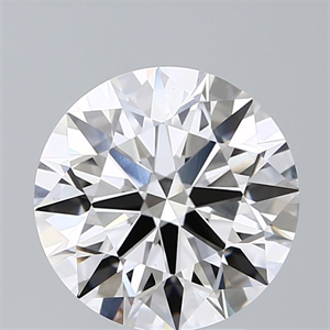 Picture of Lab Grown Diamond 3.77 Carats, Round with Ideal Cut, D Color, VS1 Clarity and Certified by IGI