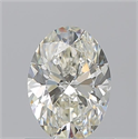 Natural Diamond 0.92 Carats, Oval with  Cut, K Color, VS1 Clarity and Certified by GIA