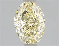 Picture of Lab Grown Diamond 1.59 Carats, Oval with  Cut, Fancy Intense Yellow Color, VS1 Clarity and Certified by IGI