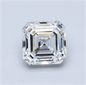 Natural Diamond 1.01 Carats, Asscher with  Cut, D Color, VVS2 Clarity and Certified by GIA
