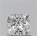 Natural Diamond 0.90 Carats, Princess with  Cut, I Color, VVS2 Clarity and Certified by GIA
