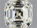 Natural Diamond 1.01 Carats, Asscher with  Cut, L Color, VS1 Clarity and Certified by GIA