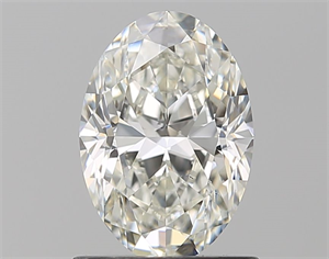 Picture of Natural Diamond 1.01 Carats, Oval with  Cut, I Color, SI1 Clarity and Certified by GIA