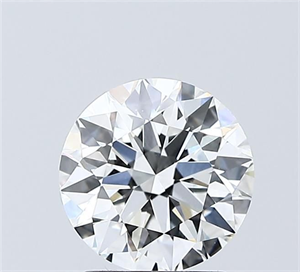 Picture of Lab Grown Diamond 1.55 Carats, Round with Ideal Cut, E Color, VVS2 Clarity and Certified by IGI